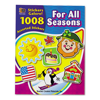 Sticker Book, For All Seasons, 1,008/Pack