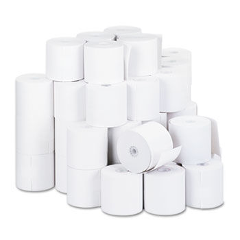 1-Ply Cash Register/Point of Sale Roll, 16 lb, 1/2"" Core, 2-3/4"" x 190 ft, 50/Ct