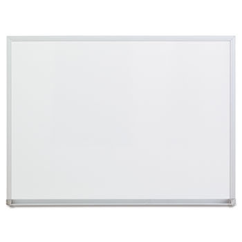 Dry-Erase Board, Melamine, 24 x 18, Satin-Finished Aluminum Frame