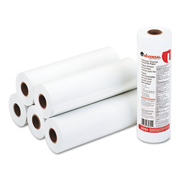 Economical Thermal Facsimile Paper, 1"" Core, 8-1/2"" x 164 ft, 6/Carton