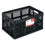 Filing/Storage Tote Storage Box, Plastic, 22-1/2 x 15-3/4 x 12-1/4, Black