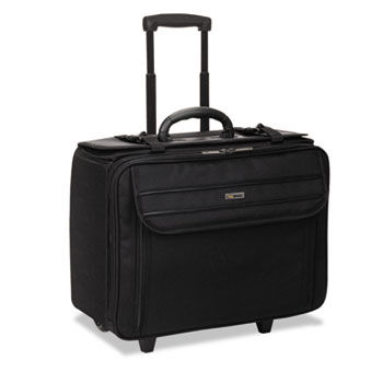 Classic 17"" Rolling Catalog Case, 18-3/4 x 9 x 15-1/2, Black