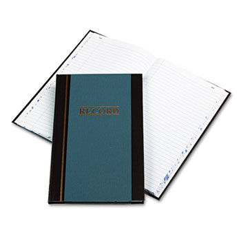 Account Book, Blue Hardcover, 150 Pages, 11 3/4 x 7 1/4