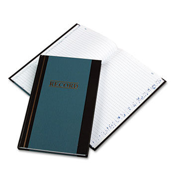 Account Book, Blue Hardcover, 300 Pages, 11 3/4 x 7 1/4