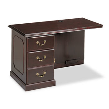 Governor's Executive Left Single Pedestal Return, 48w x 24d x 30h, Mahogany