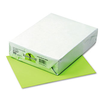 Kaleidoscope Multipurpose Colored Paper, 24lb, 8-1/2 x 11, Lime, 500 Sheets/Ream