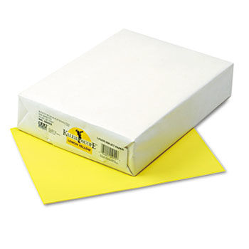 Kaleidoscope Multipurpose Colored Paper, 24lb, 8-1/2 x 11, Lemon Yellow, 500/Rm