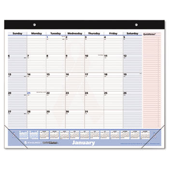 QuickNotes Special Edition Recycled Desk Pad, 22"" x 17"", 2014-2015