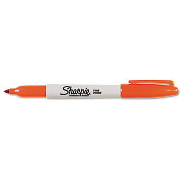 Permanent Marker, Fine Point, Orange