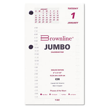 Calendar Refill, 6w x 3-1/2h, 2014