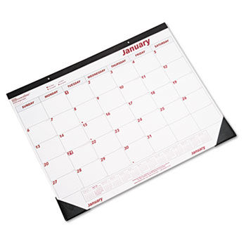 Desk Pad/Wall Calendar, Chipboard, 21-3/4 x 17, 2014