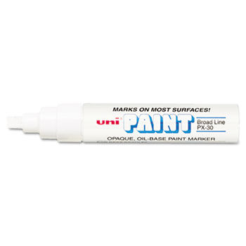 uni-Paint Marker, Broad Tip, White