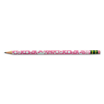 Breast Cancer Awareness Woodcase Pencil, HB #2, Pink Barrel, Dozen