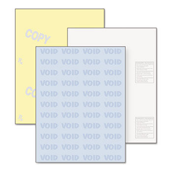 DocuGard Security Paper, 32lbs, 8-1/2 x 11,Blue/Canary, 500/Ream