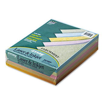 Array Colored Bond Paper, 24lb, 8-1/2 x 11, Assorted Parchment, 500 Sheets/Ream