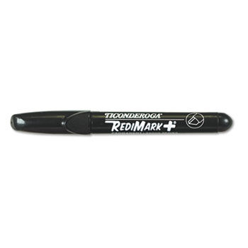 RediMark+ Permanent Marker, Chisel Point, Black Ink, 16/Pack