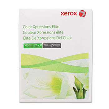 Color Xpressions Elite Paper, 100 Brightness, 28lb, 8-1/2 x 11, WE, 500 Sht/Rm