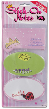 3-Pack Cute Sticky Notes Case Pack 24