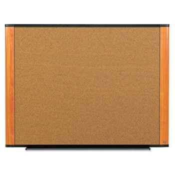 Cork Bulletin Board, 72 x 48, Light Cherry Frame