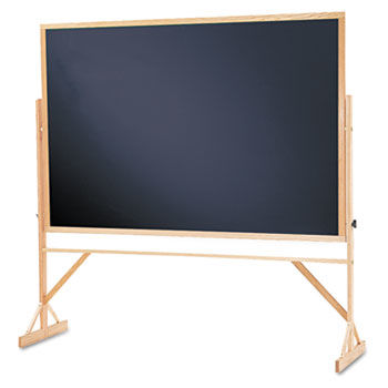 Reversible Chalkboard w/Hardwood Frame, 48 x 72