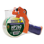 Bladesafe Antimicrobial Tape Gun w/Tape, 3"" Core, Metal/Plastic, Orange