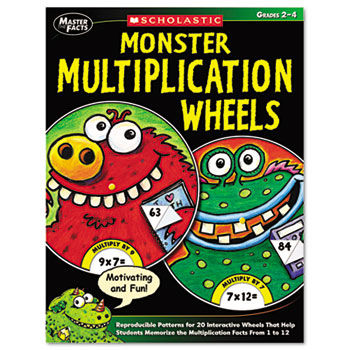 Monster Multiplication Wheels, Grades 2-4, 64 Pages