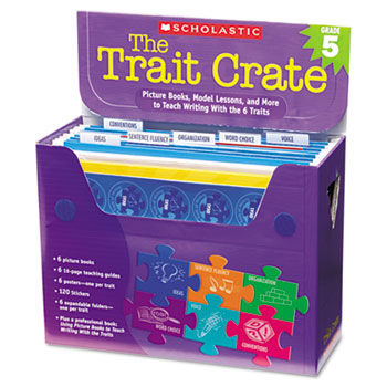 Trait Crate, Grade 5, Seven Books, Posters, Folders, Transparencies, Stickers