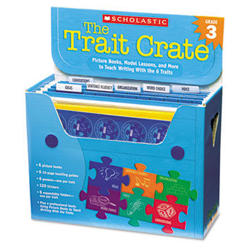 Trait Crate, Grade 3, Seven Books, Posters, Folders, Transparencies, Stickers