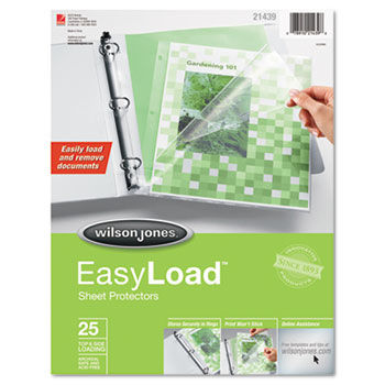 Easy Load Sheet Protector, 25/Pack