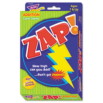 Zap Math Card Game, Ages 7 and Up