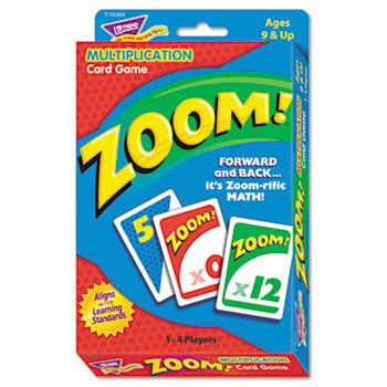 Zoom Math Card Game, Ages 9 and Up