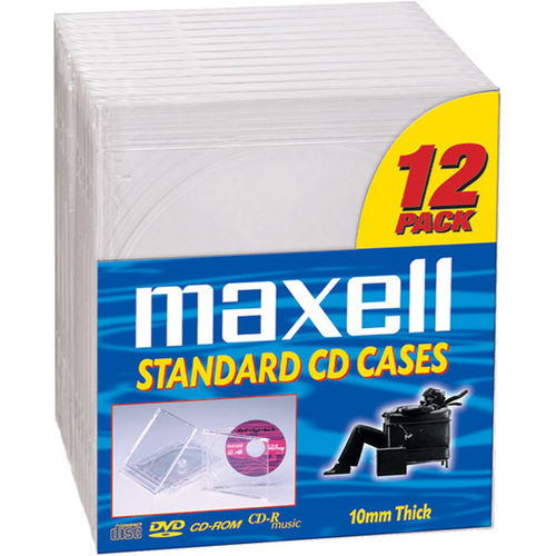 CD Jewel Cases - 12 Pack, Standard