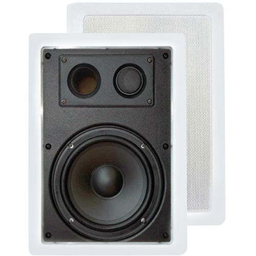 5.25' 300-Watt 2-Way In-Wall Enclosed Speakers With Directional Tweeter