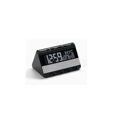 World Travel Clock with USB Hub