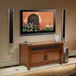 BELLO 52"" WOOD AV CABINET CARAMEL BROWN