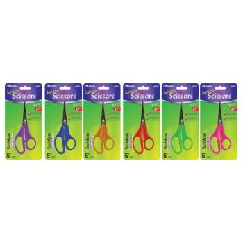 BAZIC 5"" Pointed Tip School Scissors Case Pack 144