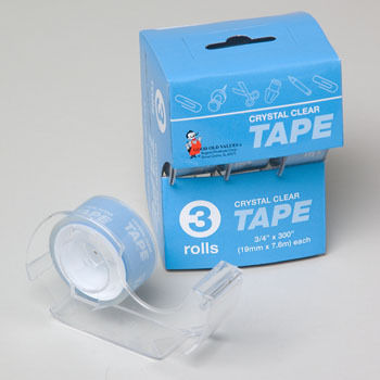 Crystal Clear Tape - 3 Pack Case Pack 72