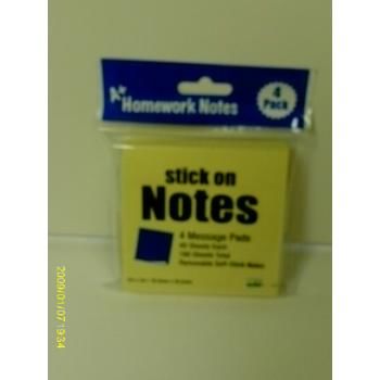 A+ Homework Stick On Notes - 160 sheets Case Pack 48