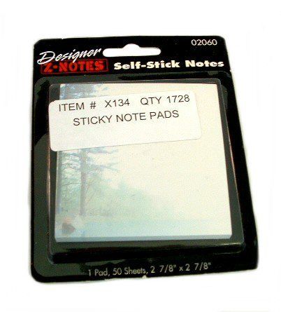 Stick-on Note Pad Case Pack 108