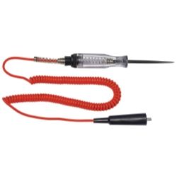 Heavy Duty Circuit Tester with Retractable Wire and 3-1/4"" Probe Length