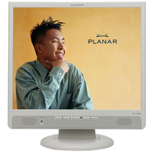 17"" White LCD Monitor With Speakers