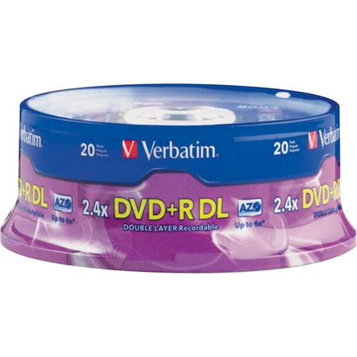 2.4x Double Layer DVD+R - 20 Pack