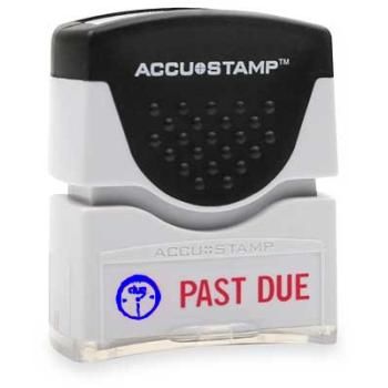 Cosco AccuStamp 2 Color Pre-Inked PAST DUE Stamp Case Pack 12