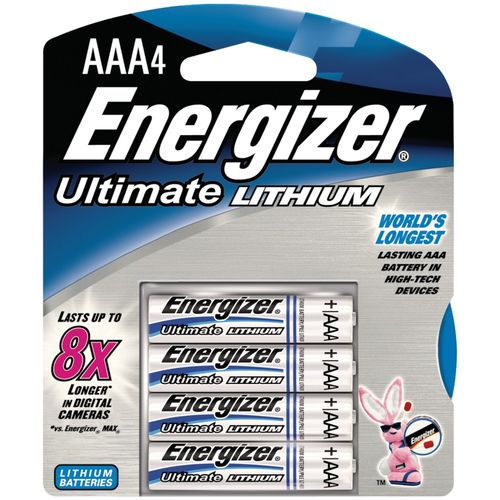 ENERGIZER E2 LITHIUM L92BP4 Lithium Photo Batteries (AAA; 4 pk)