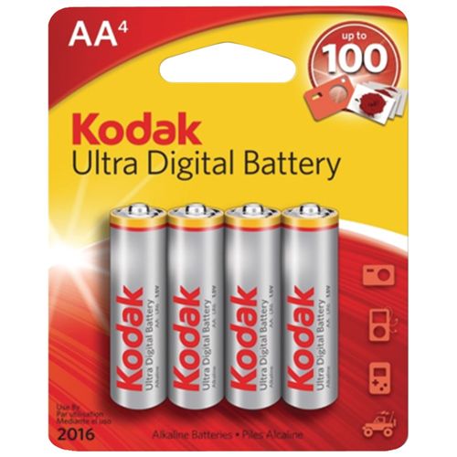 KODAK KUDAA4 Ultra Digital Alkaline Batteries (AA; 4 pk)