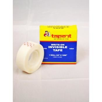 Invesible Tape - Boxed - .75"" x 1296""-1""core Case Pack 60