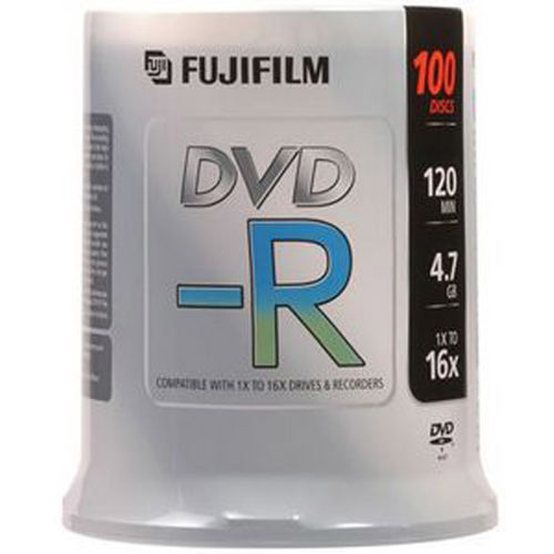 100PK DVD-R 16X 4.7GB WHITEINKJET HUB PRINTABLE SP