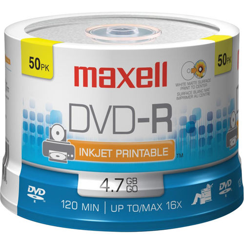 16x Write-Once Printable DVD-R Spindle