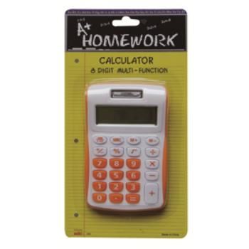 Battery Calculator - 8 Digit Display - Asst.Colors Case Pack 48