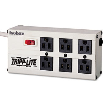 ISOBAR6 Isobar Surge Suppressor, Metal, 6 Outlet, 6ft Cord, 3330 Joules